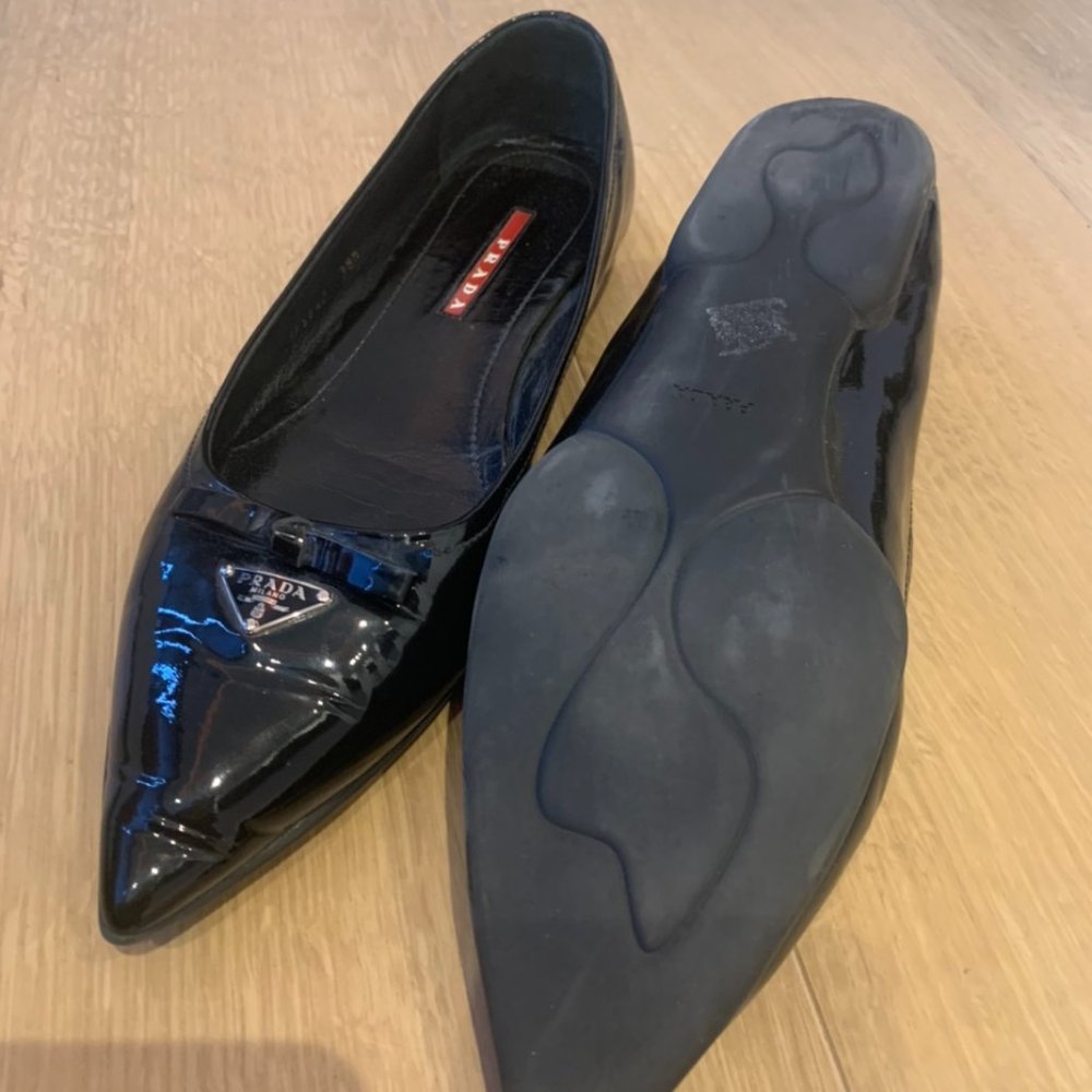 Prada pointed toe flat